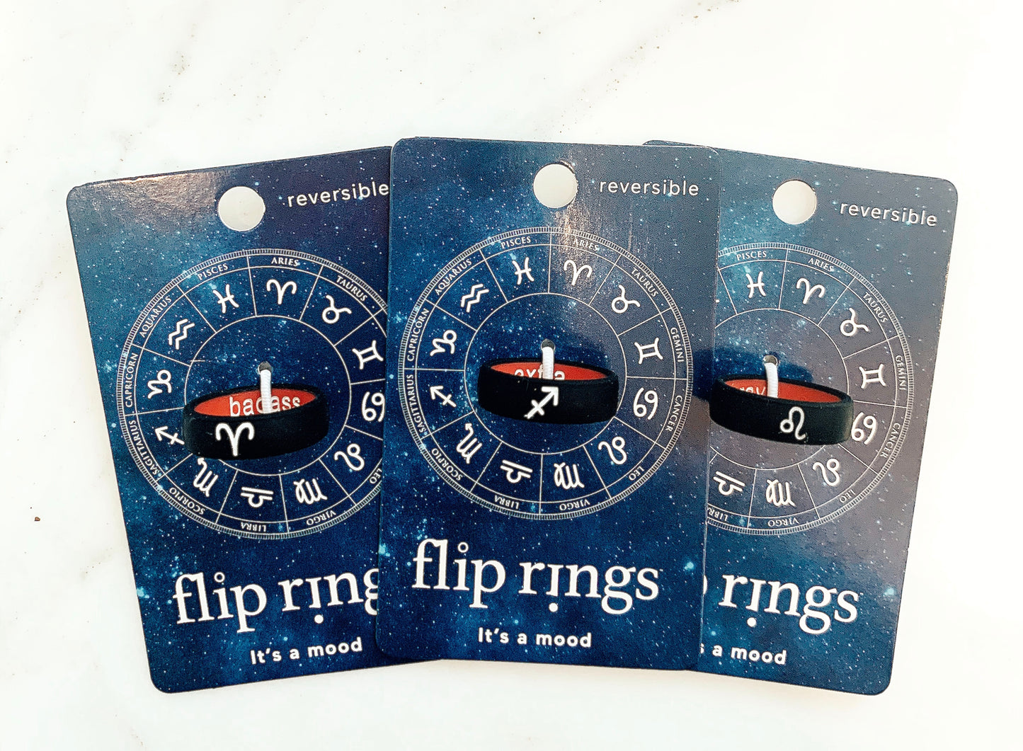 Flip Reversible Leo / Brave Ring