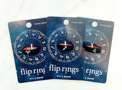 Flip Reversible Leo / Brave Ring