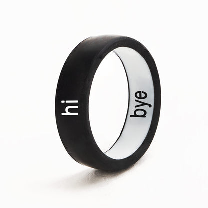 Flip Reversible hi / bye Ring