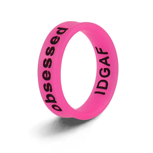 Flip Reversible IDGAF / obsessed Ring