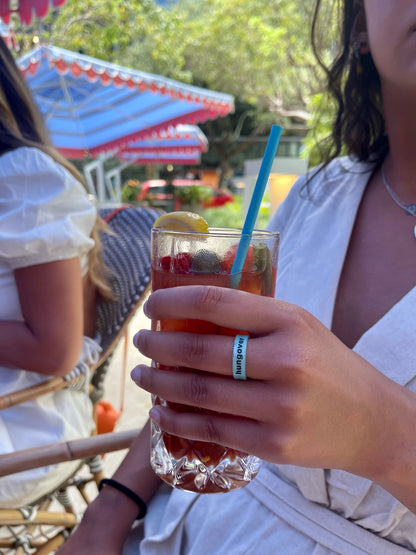 Flip Reversible drink up / hungover turquoise Rings