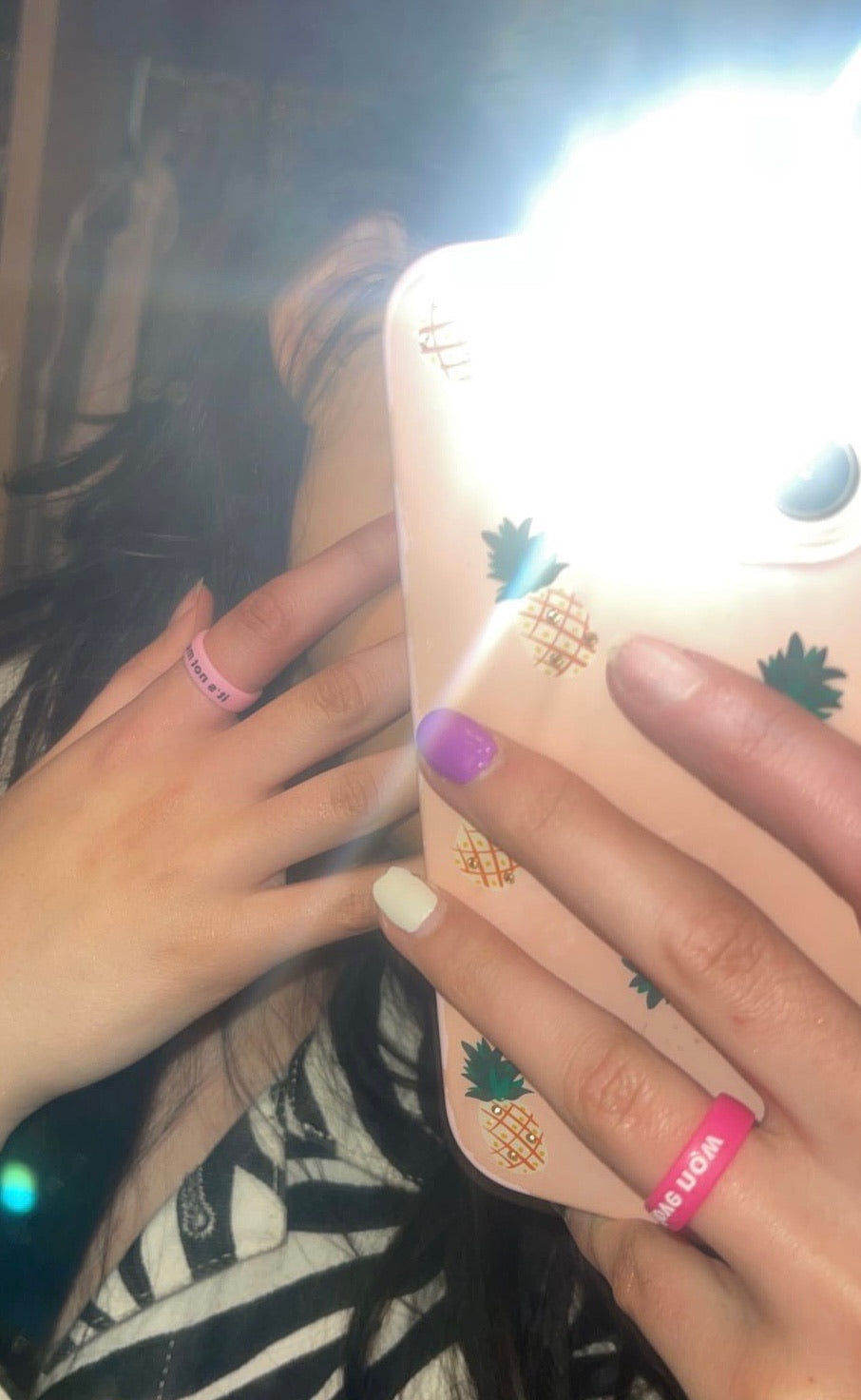 Flip Reversible love now / cry later Ring