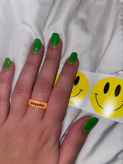Flip Reversible psycho / sexy Ring