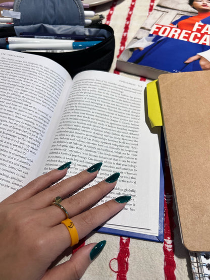 Flip Reversible sun / moon orange ring