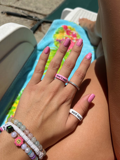 Flip Reversible self love / it girl Ring