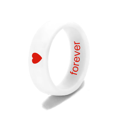 Flip Reversible heart / forever Ring