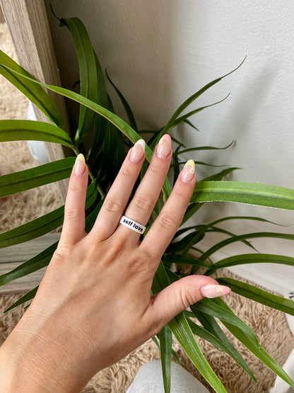 Flip Reversible self love / it girl Ring