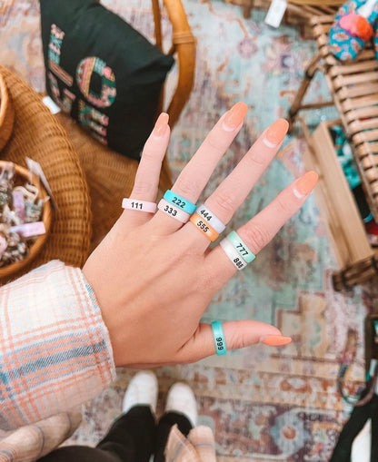 Flip Angel Numbers Ring Collection