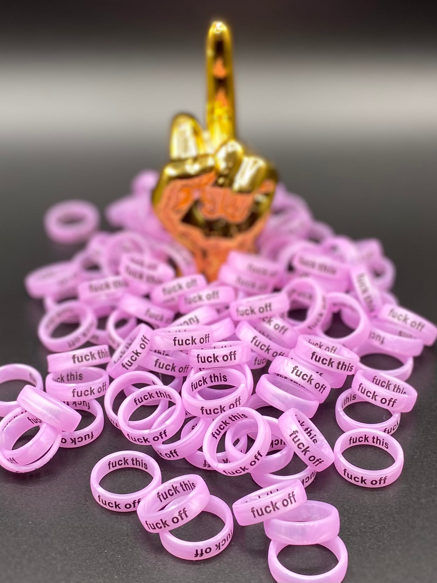 Flip Reversible fuck off / fuck this Ring