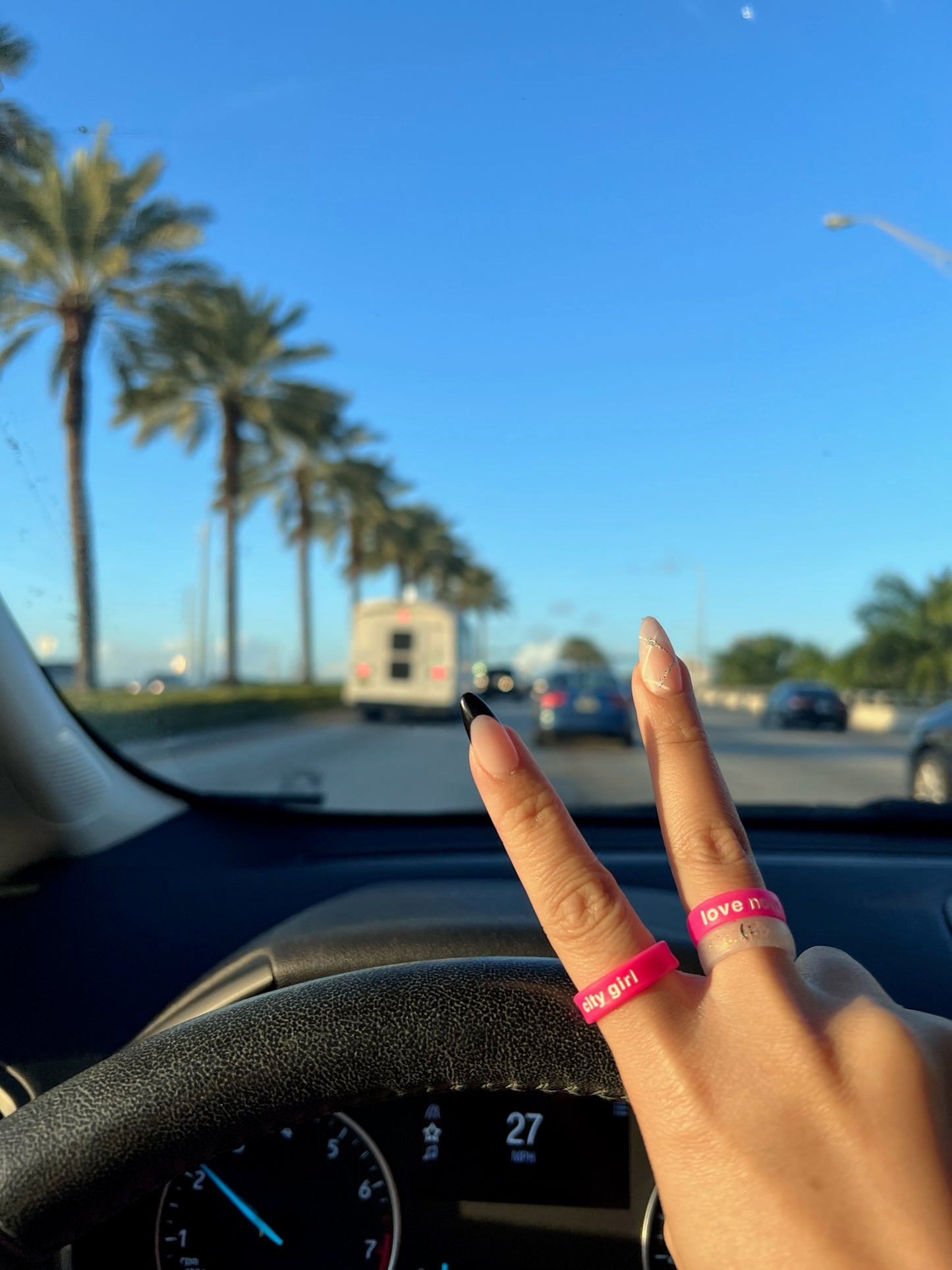 Flip Reversible love now / cry later Ring