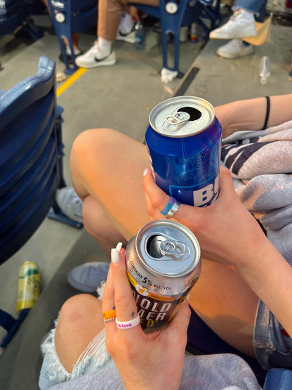 Flip Reversible smile / frown ring galaxy sparkle