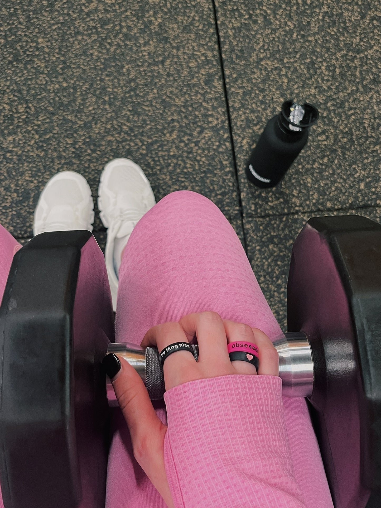Flip Reversible Pink heart / Always ring