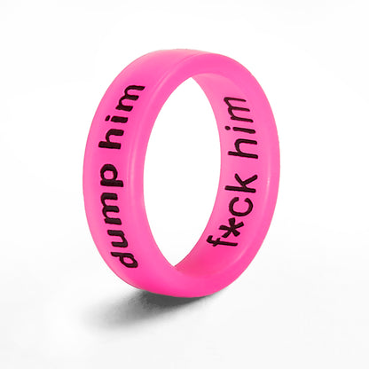 Flip Reversible dump him / f*ck him ring Ring