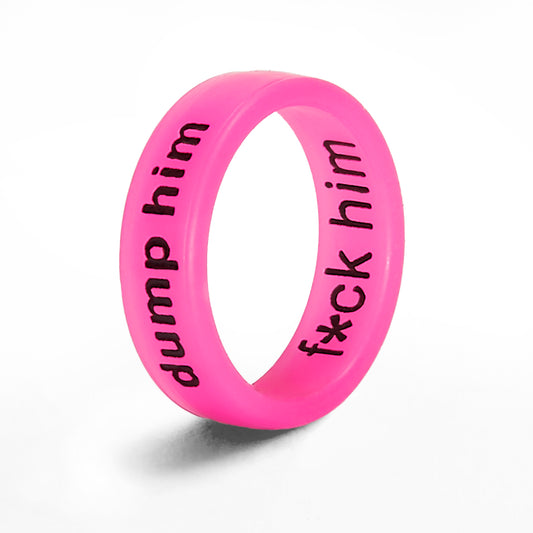 Flip Reversible dump him / f*ck him ring Ring