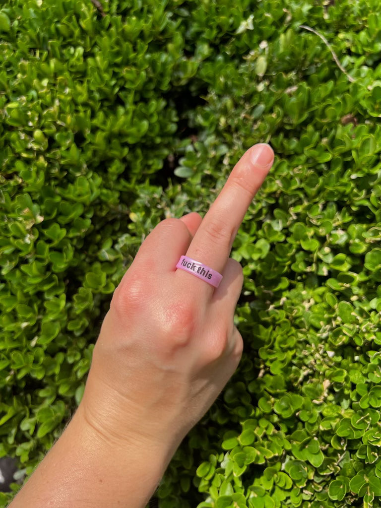 Flip Reversible fuck off / fuck this Ring