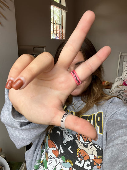 Flip Reversible DRUNK / Buzzed Ring