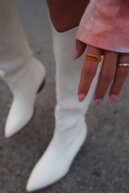 Flip Reversible howdy / y'all Ring