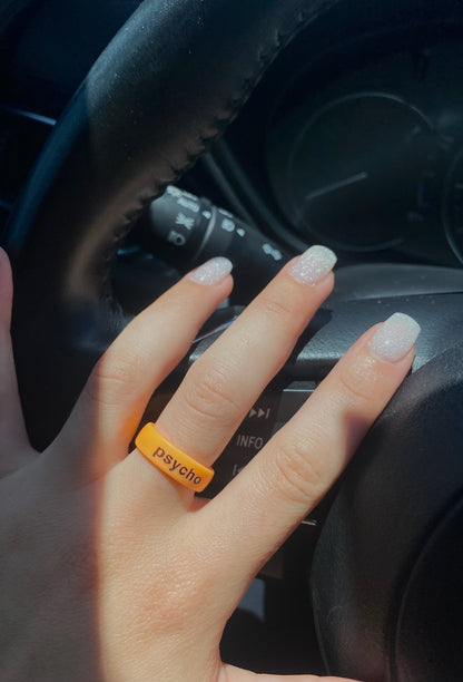 Flip Reversible psycho / sexy Ring