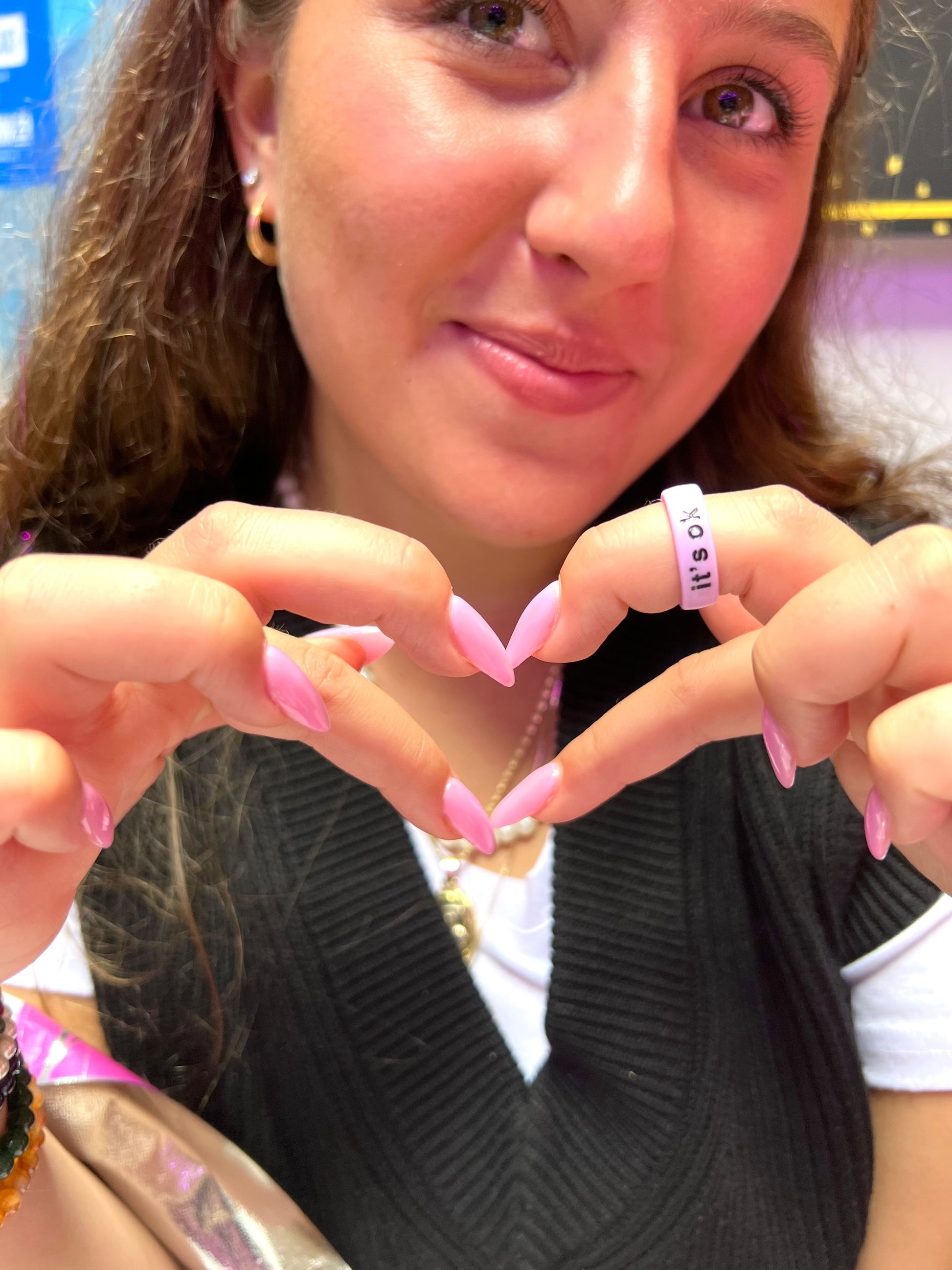 Flip Reversible it's ok / to not be ok ring