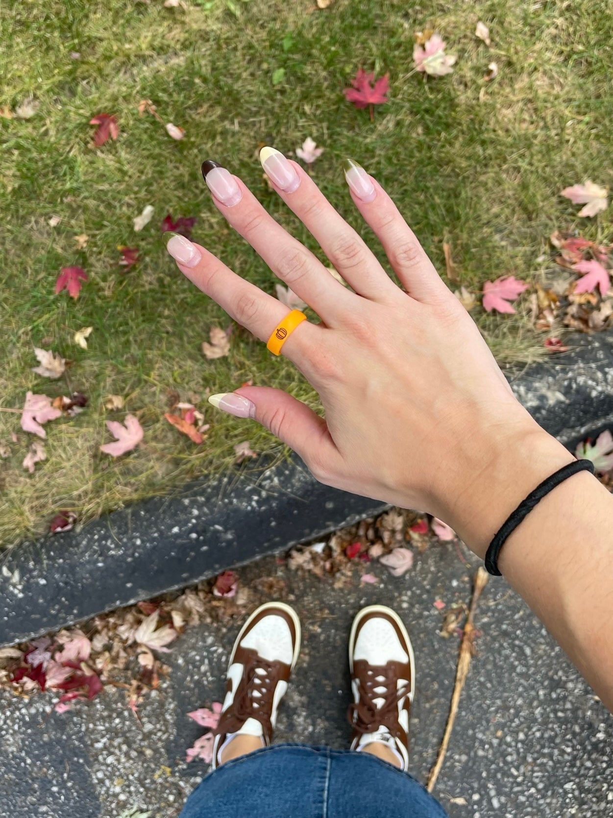 Flip Reversible pumpkin / fall y'all ring