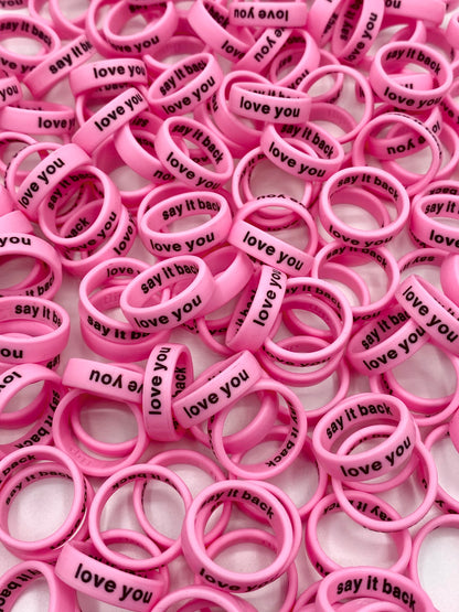 Flip Reversible love you / say it back ring