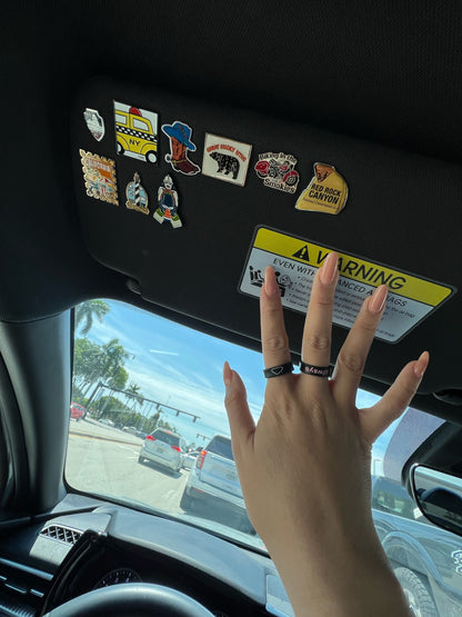 Flip Reversible lightning bolt / cloud ring