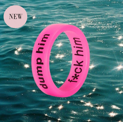 Flip Reversible dump him / f*ck him ring Ring