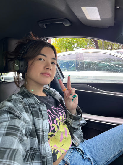 Flip Reversible sun / moon orange ring