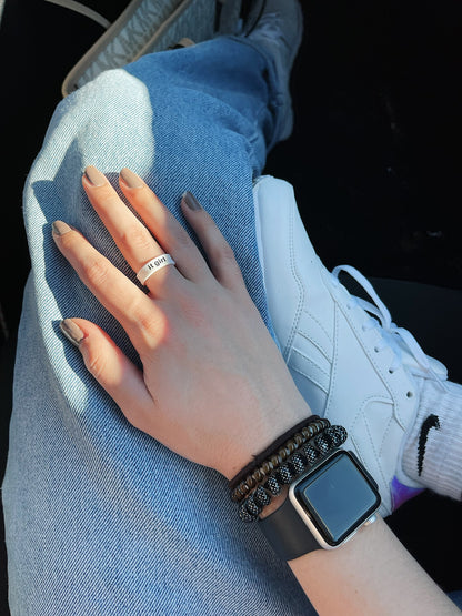 Flip Reversible self love / it girl Ring