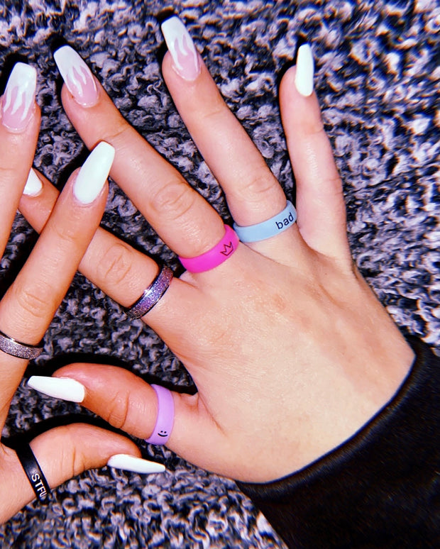 Flip Reversible crown / queen Ring