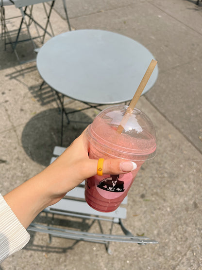 Flip Reversible sun / moon orange ring