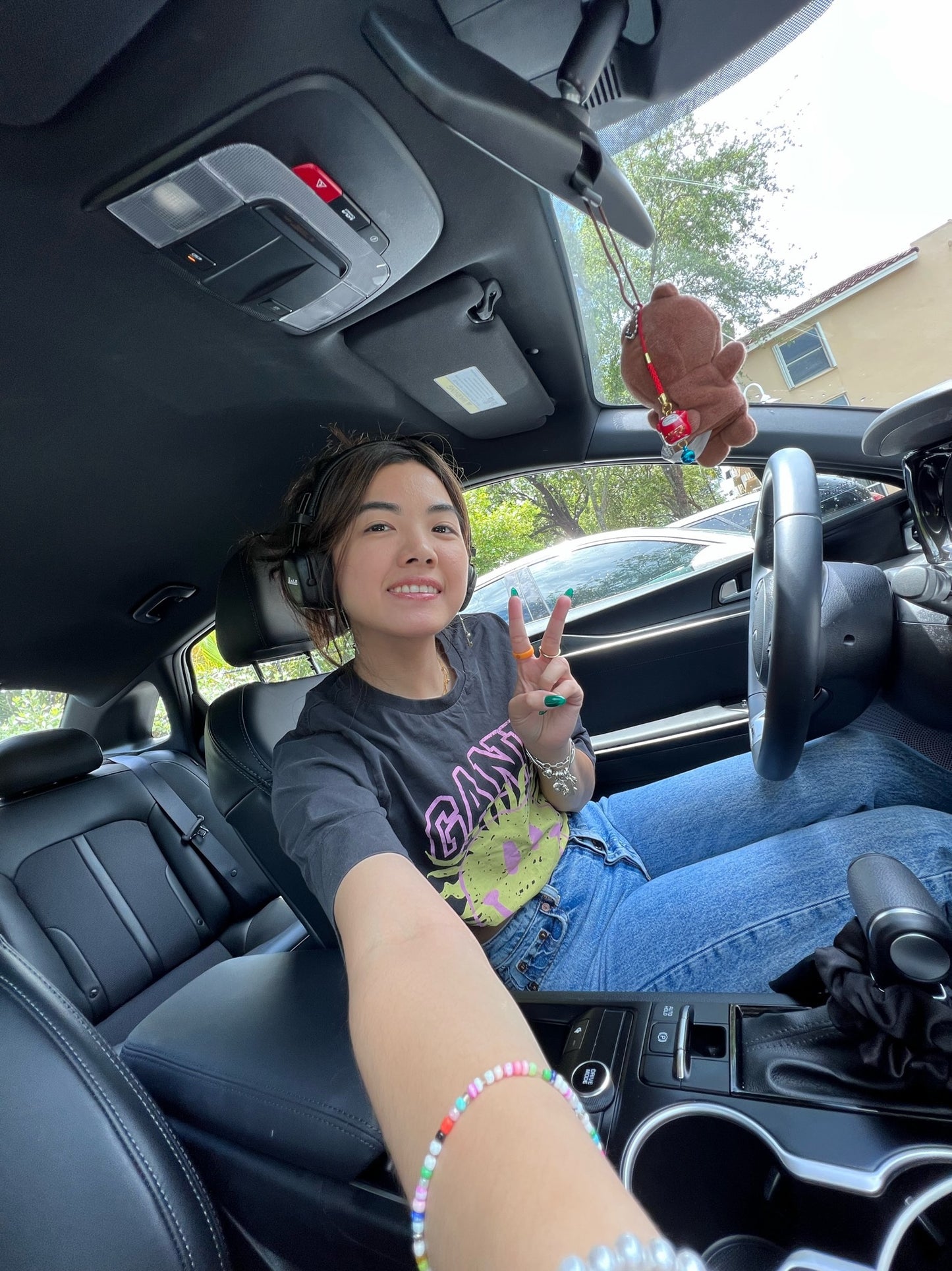 Flip Reversible sun / moon orange ring