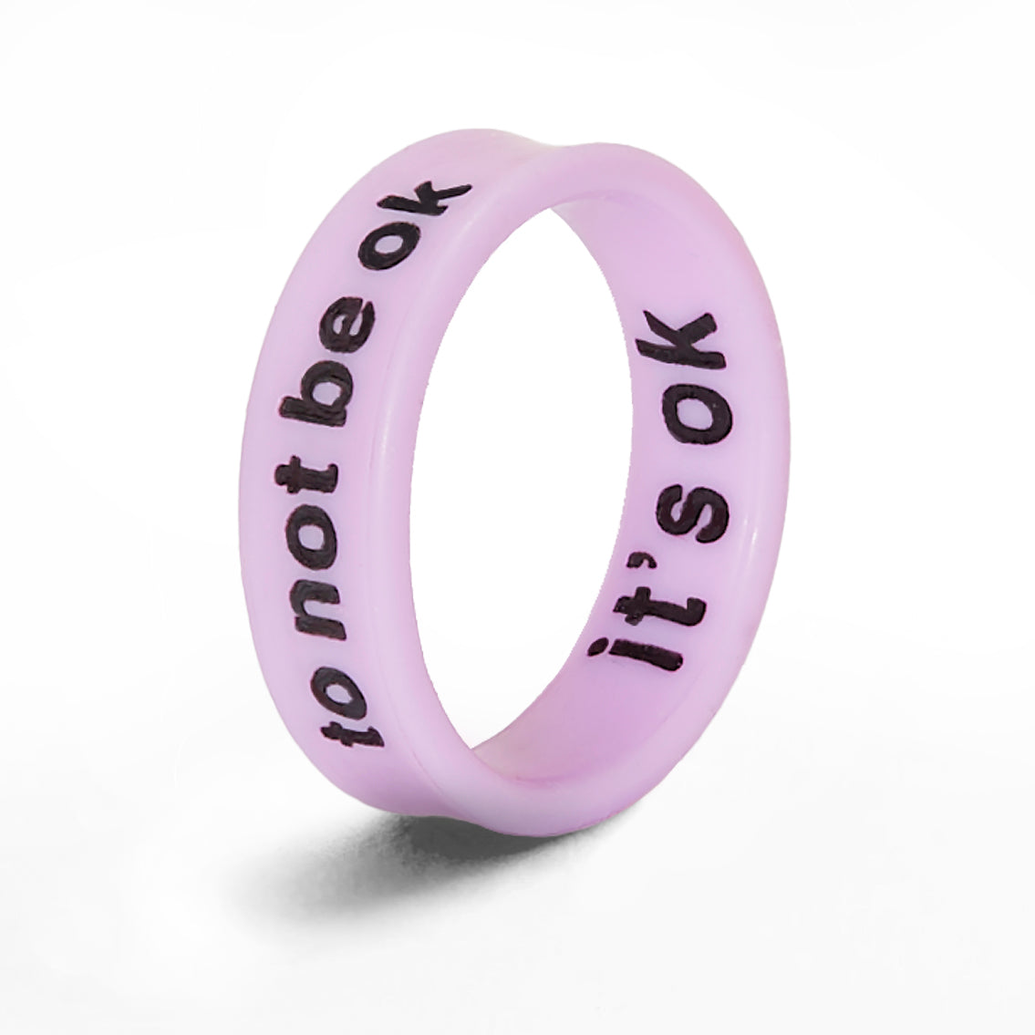 Flip Reversible it's ok / to not be ok ring