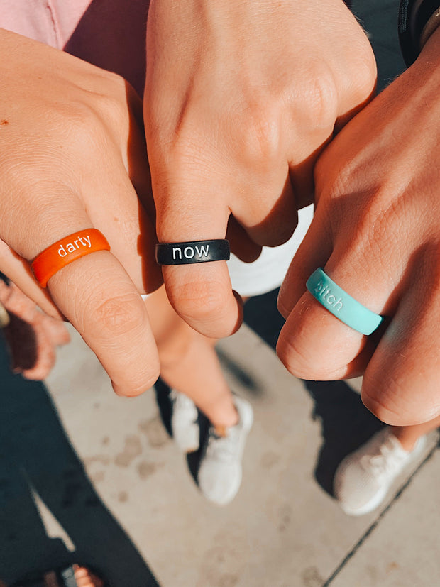 Flip Reversible bitch / babe Ring