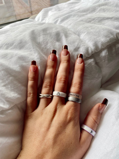 Flip Reversible Ghost / BOO ring