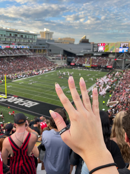 Flip Reversible Game Day / Tailgate Ring Black