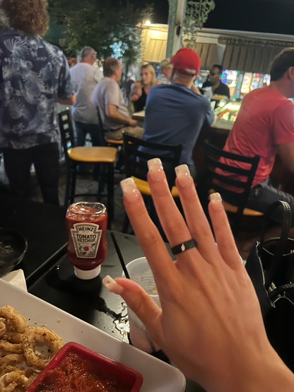 Flip Reversible lightning bolt / cloud ring
