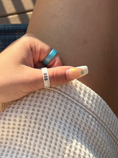 Flip Angel Numbers 888 / balance Ring