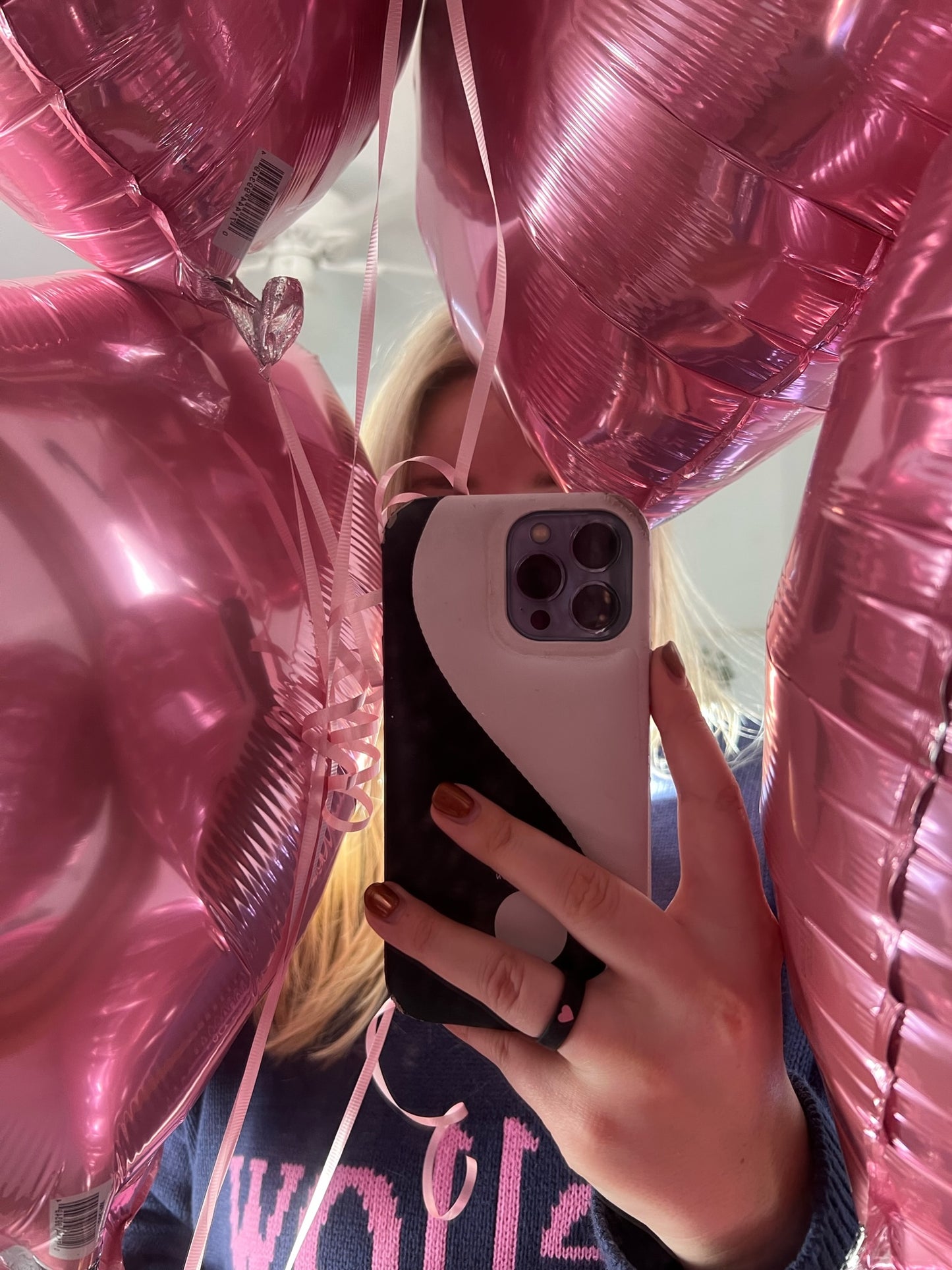 Flip Reversible Pink heart / Always ring