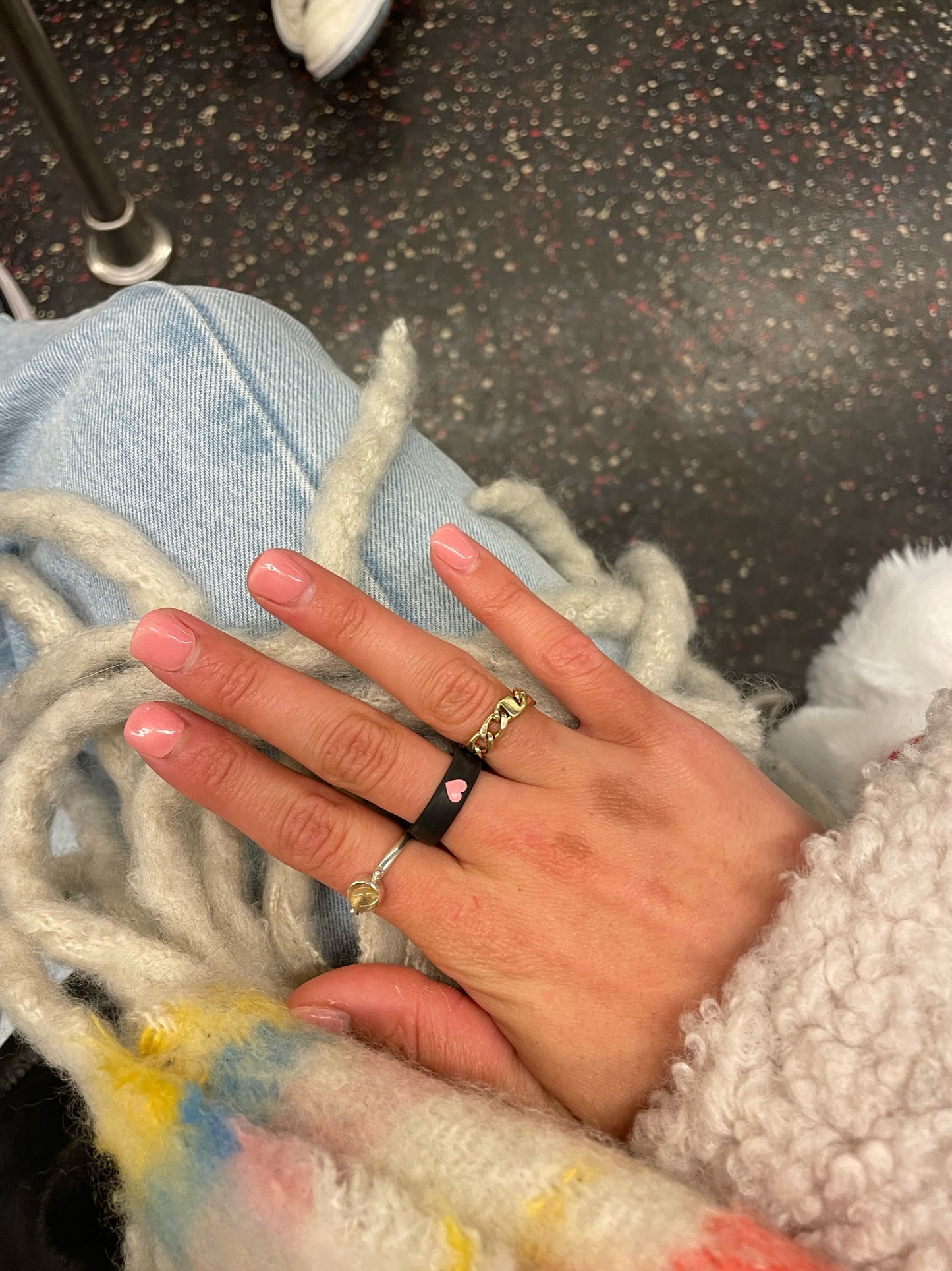 Flip Reversible Pink heart / Always ring