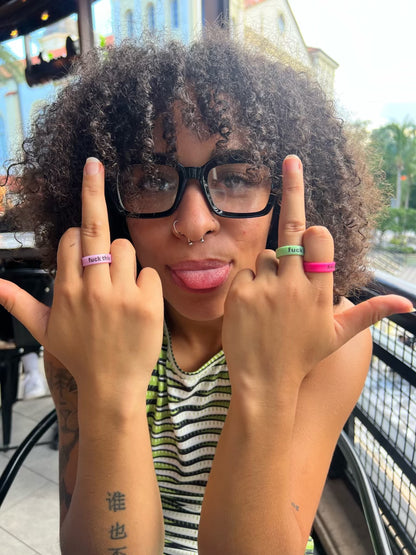 Flip Reversible fuck off / fuck this Ring