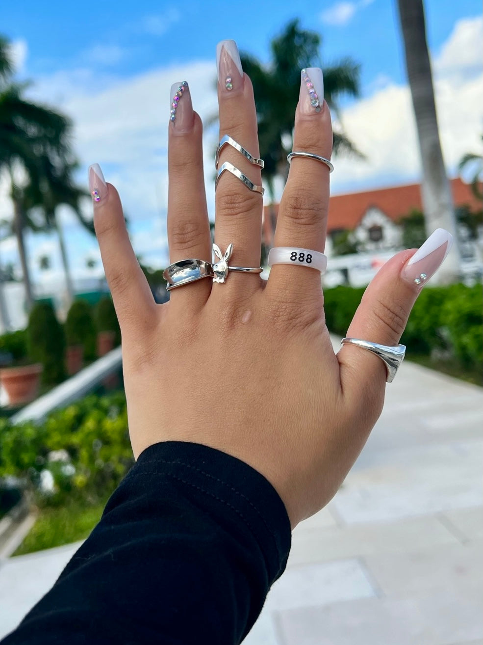 Flip Angel Numbers 888 / balance Ring