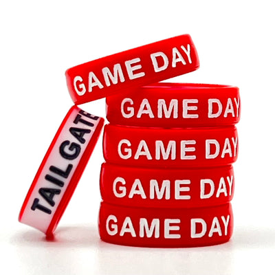 Flip Reversible Game Day / Tailgate Ring Red