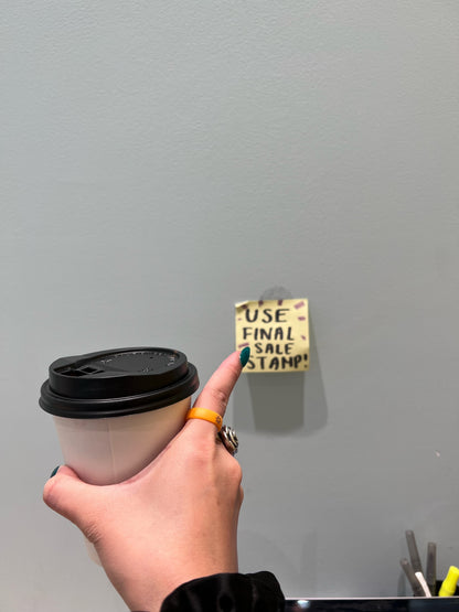 Flip Reversible sun / moon orange ring