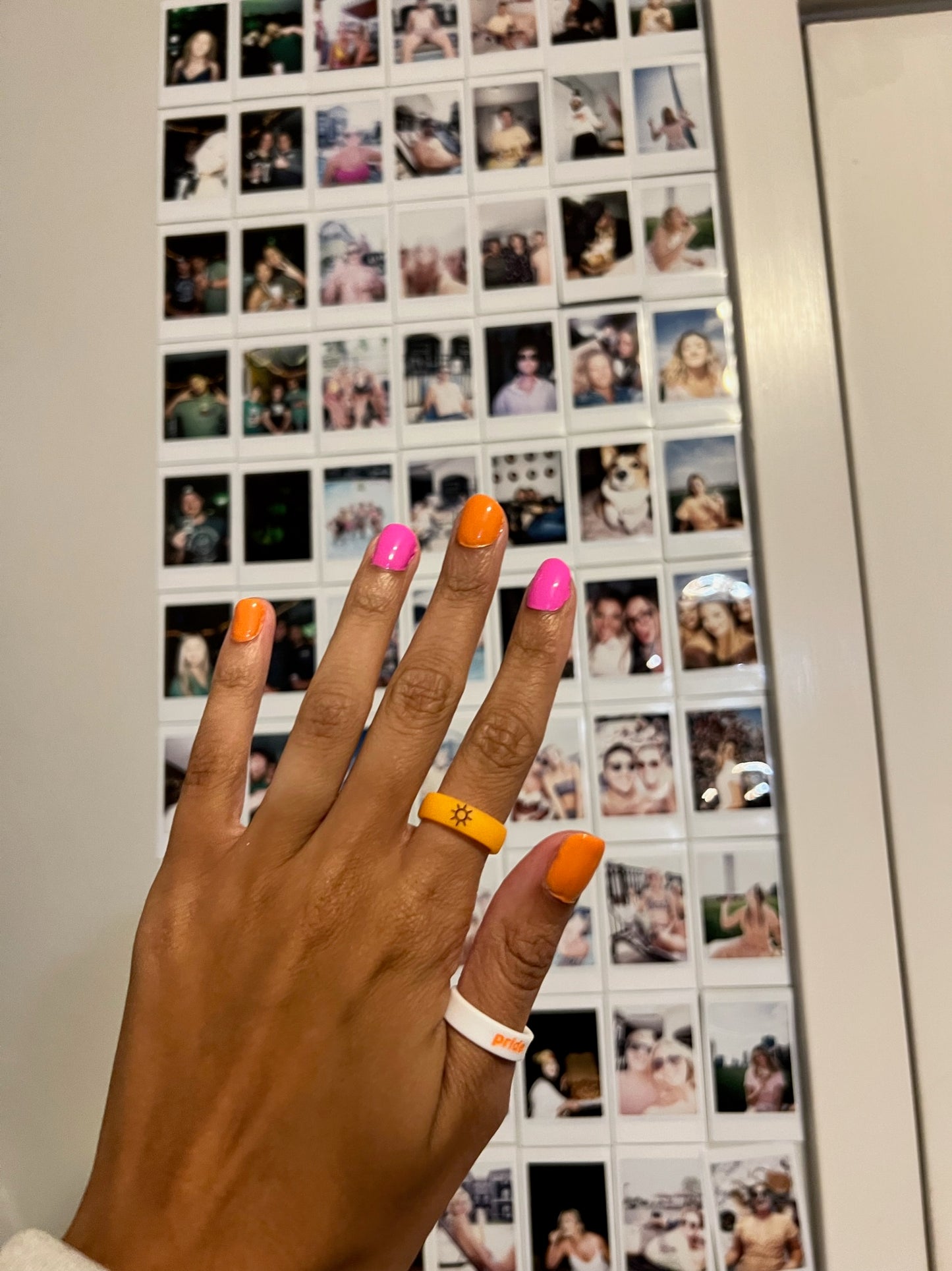 Flip Reversible sun / moon orange ring