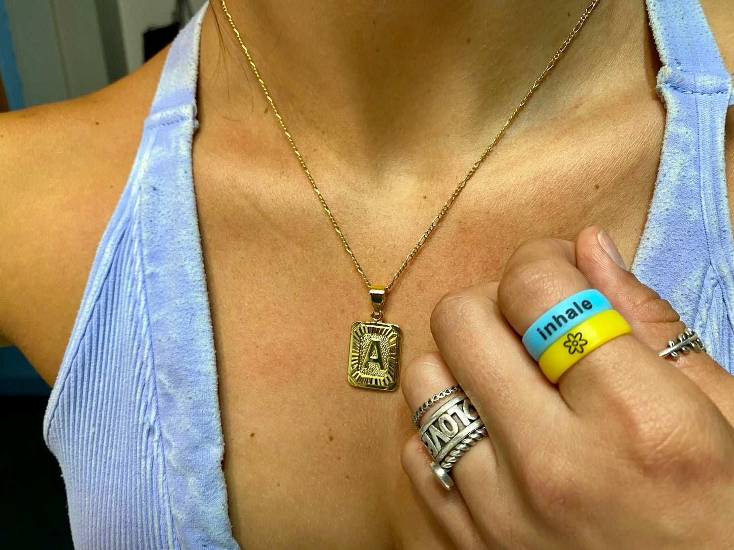 Flip Reversible inhale / exhale ring