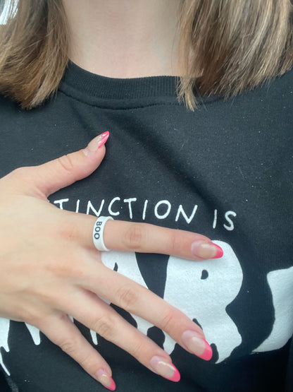 Flip Reversible Ghost / BOO ring