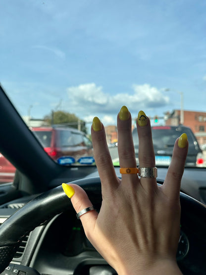 Flip Reversible pumpkin / fall y'all ring