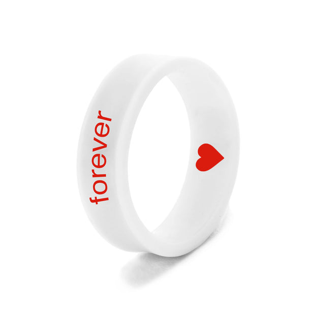 Flip Reversible heart / forever Ring