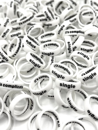 Flip Reversible single / it's complicated Ring
